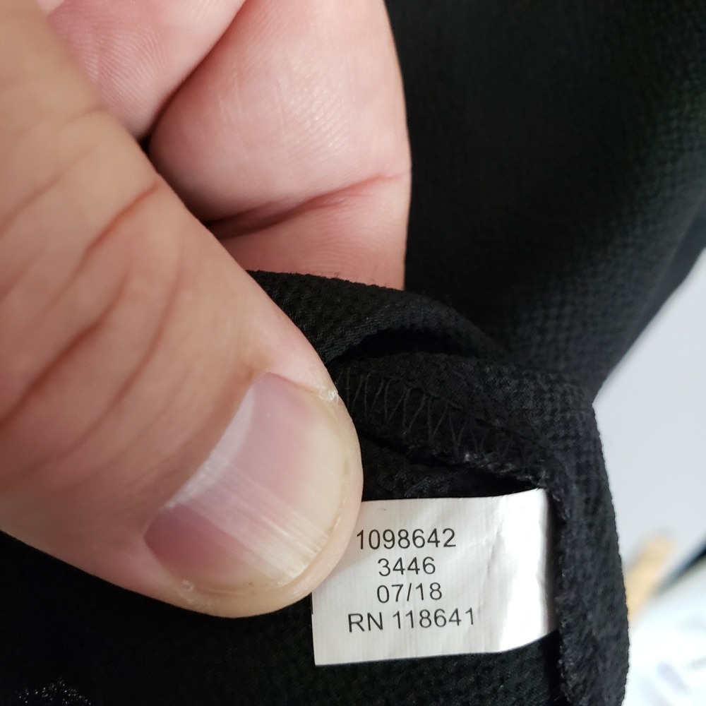 Girl With Curves Lane Bryant Sz 16 Sheer Statement Sleeve Top Black Office Glam - Picture 7 of 9
